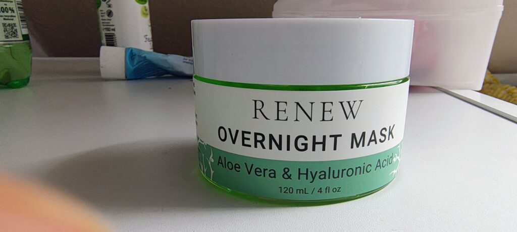 Ночная маска для лица RENEW с алоэ и гиалуроновой кислотой